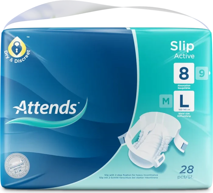 Attends Slip Active 8 Schutzhose Größe L, 28 Stück