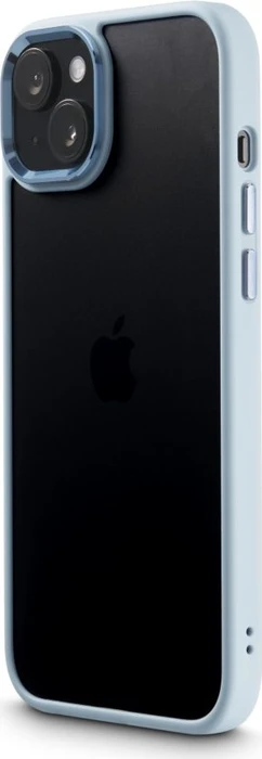 Hama Handyhülle Cam Protect für Apple iPhone 15 transparent\/blau