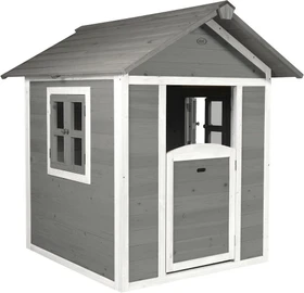 Axi Spielhaus Lodge grau/weiß