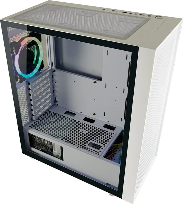 LC-Power Gaming 802W White_Wanderer_X, weiß, Glasfenster