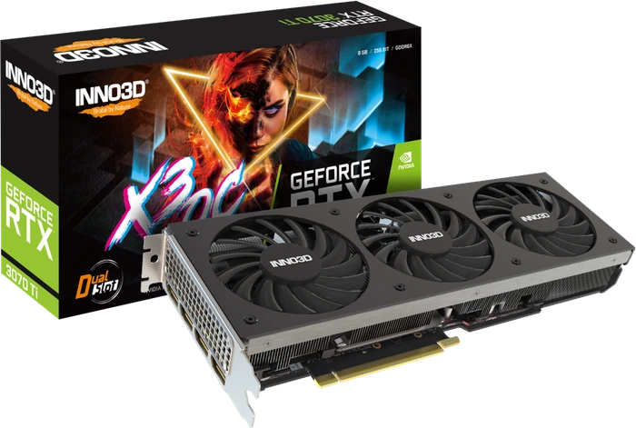 INNO3D GeForce RTX 3070 Ti X3 OC, 8GB GDDR6X, HDMI, 3x DP