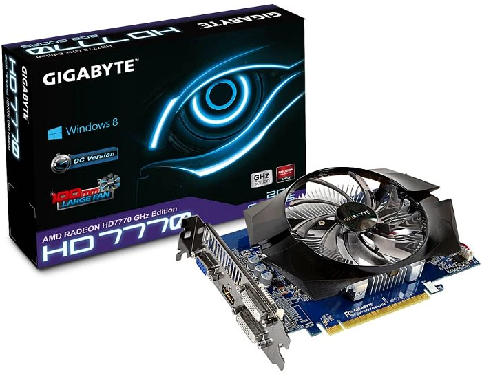 GIGABYTE Radeon HD 7770 GHz Edition OC, 2GB GDDR5, VGA, 2x DVI, HDMI