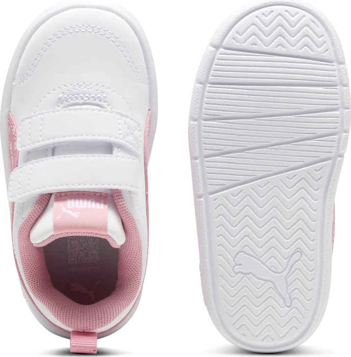 Puma Courtflex V3 Dotty puma white/pinkscape/silver mist (Junior)