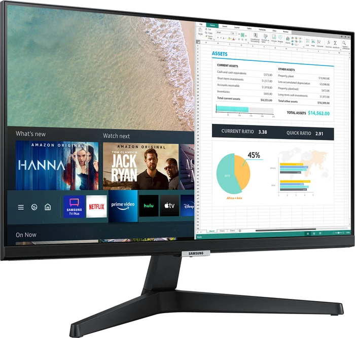 Samsung Smart Monitor M5 M50A, schwarz, 24"