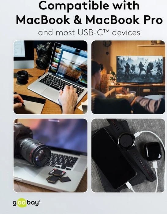 goobay USB-C Premium-Multiport-Adapter, USB-C 3.0 [Stecker]