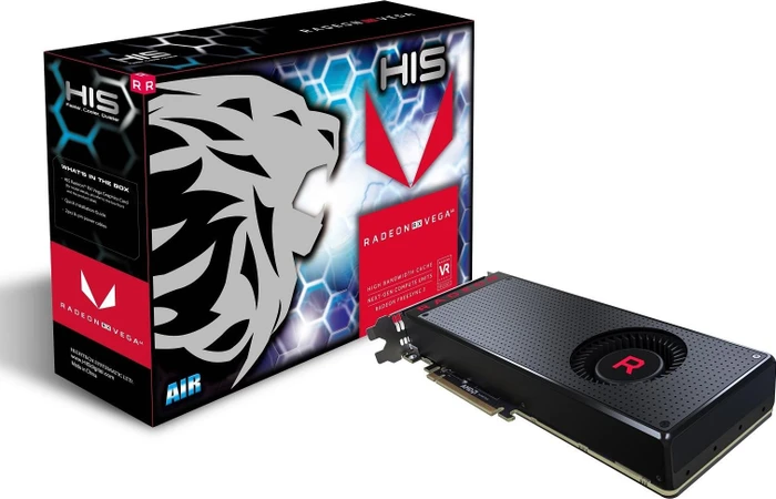 HIS Radeon RX Vega 64 Air Black, 8GB HBM2, HDMI, 3x DP