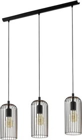 Eglo Roccamena Pendelleuchte 3-flammig schwarz/kupfer