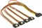 DeLOCK 15-Pin SATA Strom Stecker auf 4x 15-Pin SATA Strom Buchse, Adapterkabel, 50cm Vorschaubild