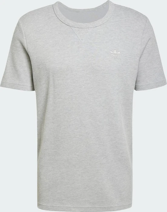 adidas Trefoil Essentials Waffle T-Shirt kurzarm medium grey heather (Herren)