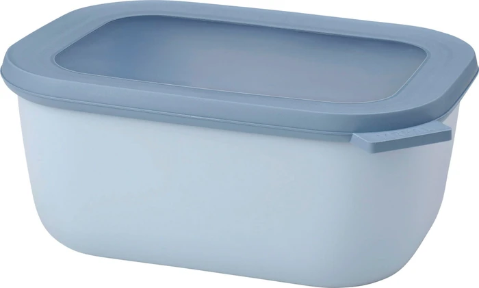 Mepal Multischüssel Cirqula rechteckig Aufbewahrungsbehälter 1.5l nordic blue