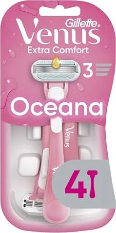 Gillette Venus Oceana Extra Comfort Einwegrasierer, 4 Stück
