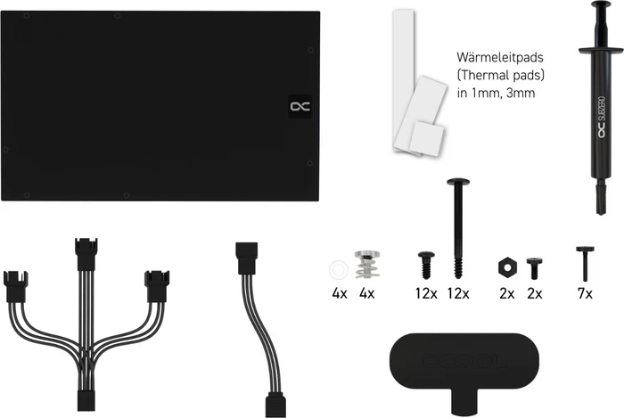 Alphacool Eiswolf 2 AiO 360mm RTX 4080 Founders Edition mit Backplate