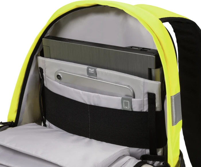 Dicota Hi-Vis 25 Liter, Notebook Rucksack, gelb