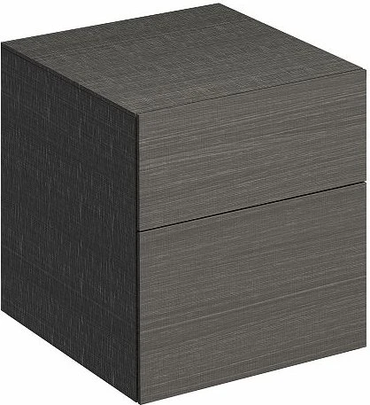 Geberit Xeno² Seitenschrank 45x51x46.2cm, 2 Schubladen, sculturagrau