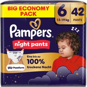 Pampers Baby-Dry night pants Gr.6 Einwegwindel, 13-19kg, 42 Stück