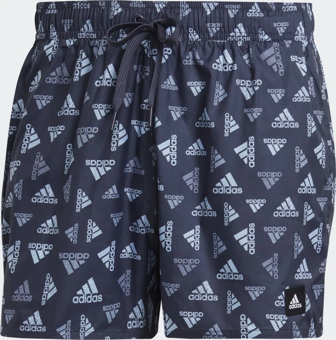 adidas Logo Print CLX Very Short Length Badeshorts shadow navy/blue dawn (Herren)