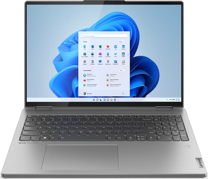 Lenovo Yoga 7 16IAP7, Arctic Grey, Core i5-1240P, 16GB RAM, 512GB SSD, DE