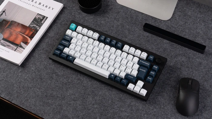 Keychron Q1 Max, Carbon Black, 75%, PBT, LEDs RGB, Gateron Jupiter BROWN, USB/Bluetooth, DE