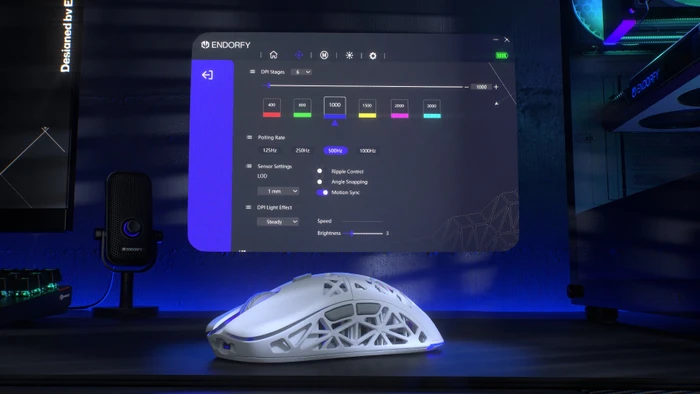 Endorfy LIV Wireless, Onyx White, USB/Bluetooth