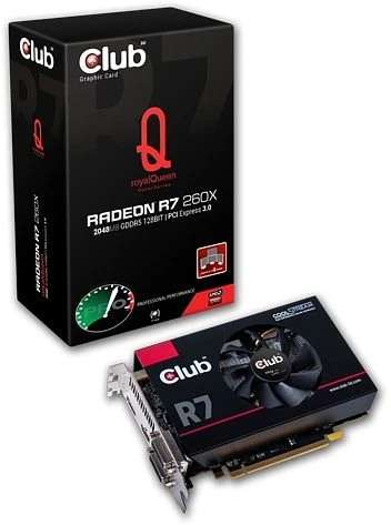 Club 3D Radeon R7 260X royalQueen, 2GB GDDR5, 2x DVI, HDMI, DP