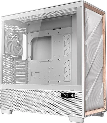 Antec Flux Pro, weiß/braun, Glasfenster