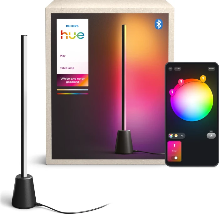 Philips Hue Play White and Color Gradient LED Stehleuchte schwarz