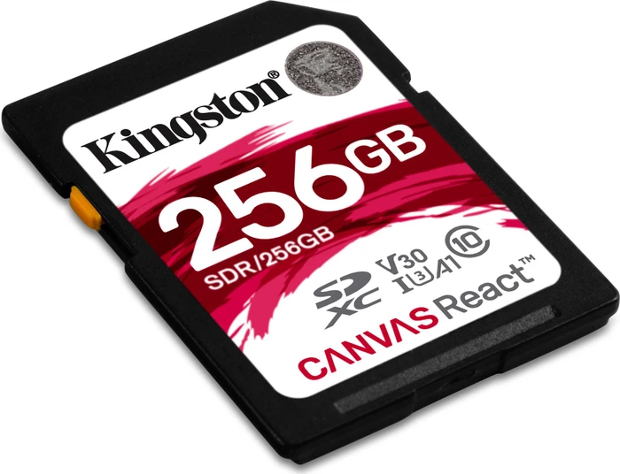 Kingston Canvas React R100/W80 256GB, UHS-I U3, Class 10