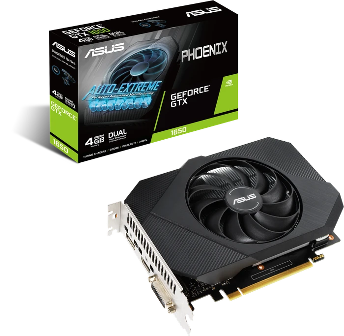 ASUS Phoenix GeForce GTX 1650 P, PH-GTX1650-4GD6-P, 4GB GDDR6, DVI, HDMI, DP