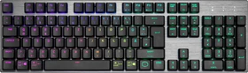 Cooler Master SK653, LEDs RGB, grau/schwarz, TTC LOW PROFILE RGB RED, USB/Bluetooth, DE