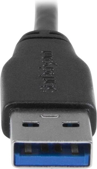 StarTech USB3AU2MLS, USB 3.0 Kabel A/Micro-B, links gewinkelt/gerade, schwarz, 2m