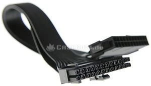 Cubitek Black Cobra Series 24-Pin ATX Verlängerung 30cm, schwarz