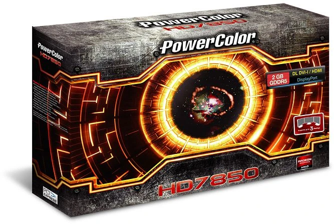 PowerColor Radeon HD 7850 V2 Single-Fan, 2GB GDDR5, DVI, HDMI, DP