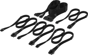 Corsair PSU Cable Kit Type 5 - Starter Kit, Elite Premium Individually Sleeved, schwarz (CP-8920442)