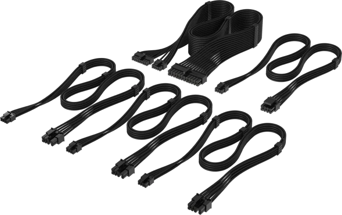Corsair PSU Cable Kit Type 5 - Starter Kit, Elite Premium Individually Sleeved, schwarz (CP-8920442)