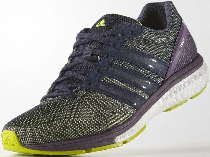 adidas Adizero Boston Boost 5 solar yellow/midnight grey/ash purple (Damen)