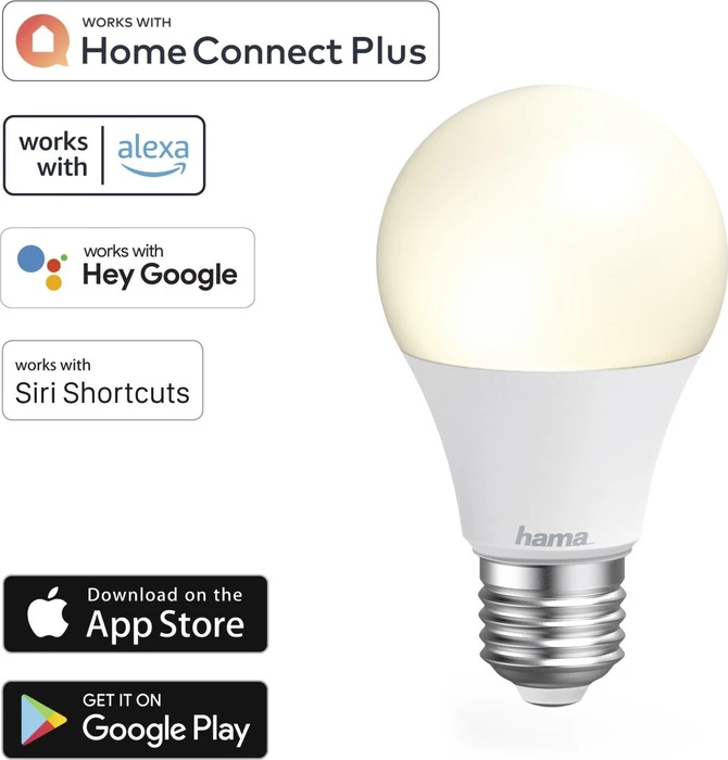 Hama WiFi LED Birne 9W E27