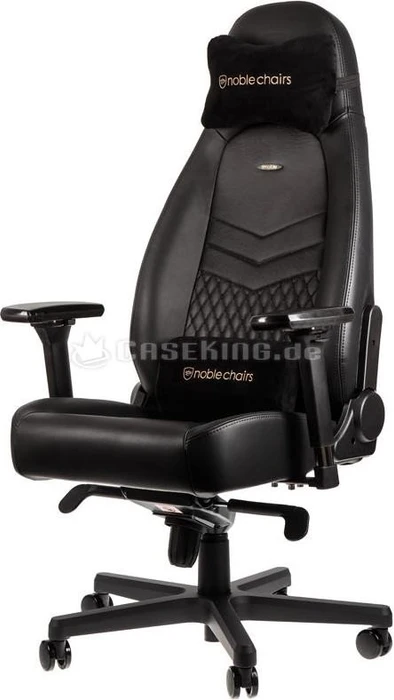 noblechairs Icon Leder Gamingstuhl, schwarz