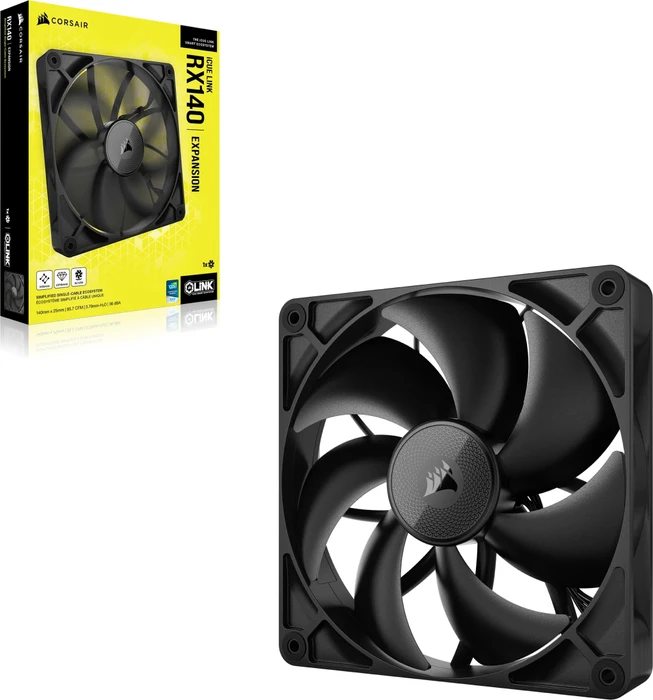 Corsair RX Series iCUE LINK RX140 PWM, schwarz, 140mm