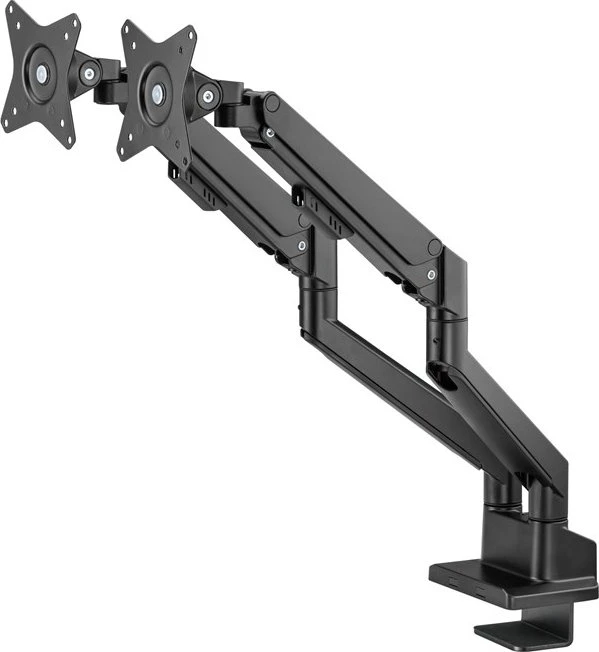 Wentronic Goobay Doppel-Monitorhalterung mit Gasdruckfeder