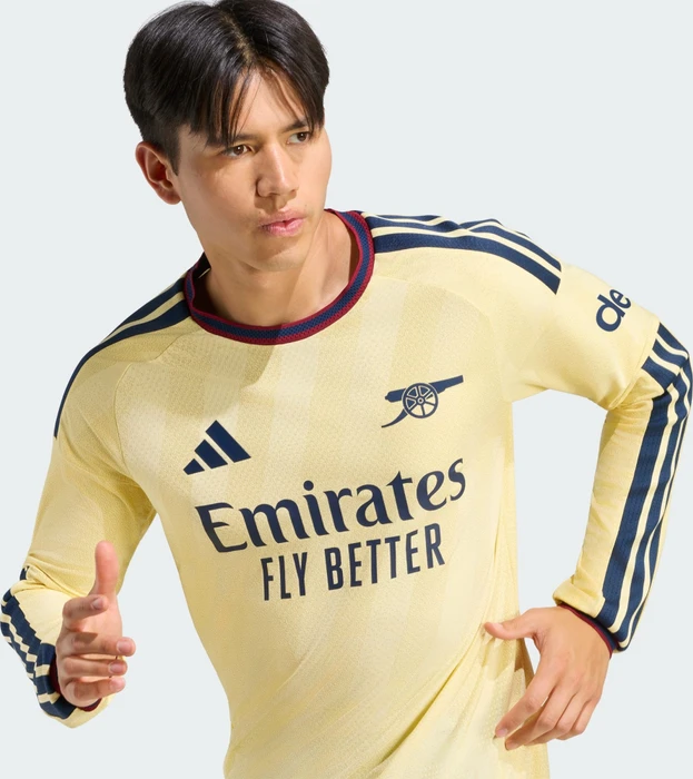 adidas FC Arsenal Authentic 2026/2027 Ausweichtrikot langarm almost yellow (Herren)
