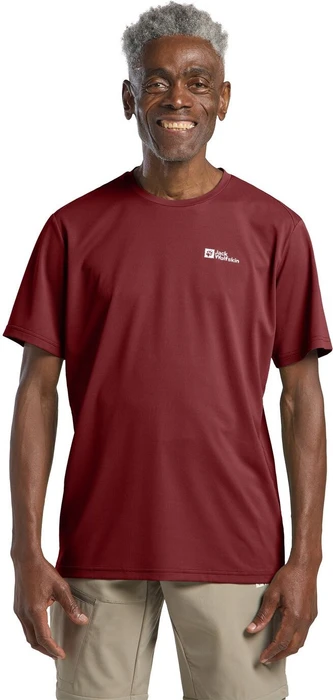 Jack Wolfskin Delgami Funktionsshirt kurzarm deep ruby (Herren)