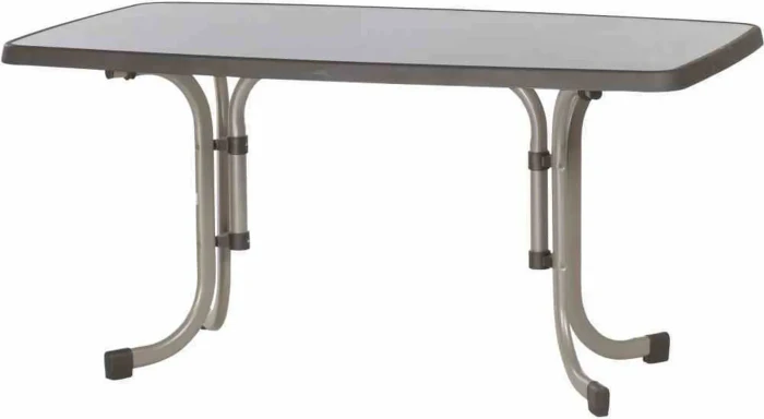Sieger Boulevard mecalit-Pro Klapptisch 150x90cm champagner/schieferdekor mocca (253/C-M)
