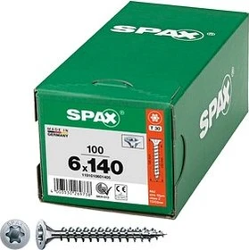Spax WIROX A9J 4CUT T-STAR plus T30 Universalschraube, 6x140mm, 100 Stück