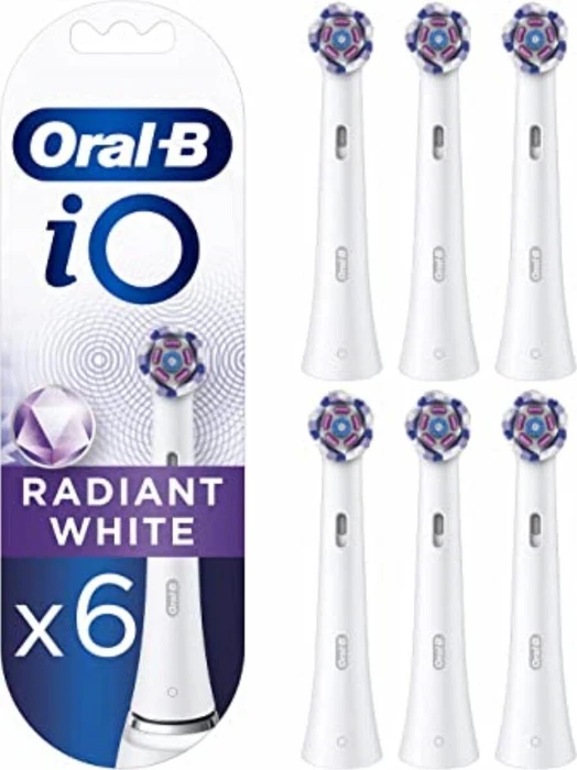 Oral-B iO Strahlendes Weiß Ersatzbürste weiß, 6 Stück