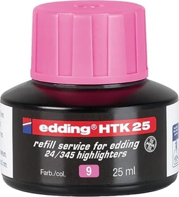 edding HTK25 Textmarker Tintenflasche pink, 25ml