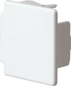 Hager Endstück halogenfrei zu Leitungsführungskanal LF 40x40mm verkehrsweiß