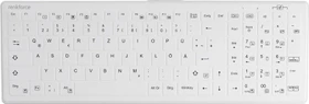 Renkforce RF-WPIK-500 Hygiene-Tastatur, weiß, USB, DE