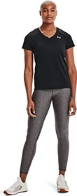 Under Armour Tech V Funktionsshirt kurzarm black/metallic silver (Damen)