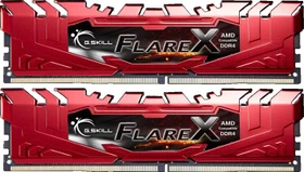 G.Skill Flare X rot UDIMM 32GB Kit, DDR4-2133, CL15-15-15-36