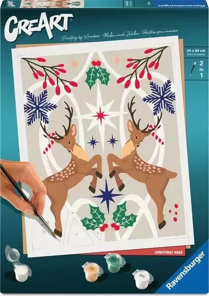 Ravensburger Malen nach Zahlen CreArt Weihnachtlicher Hirsch